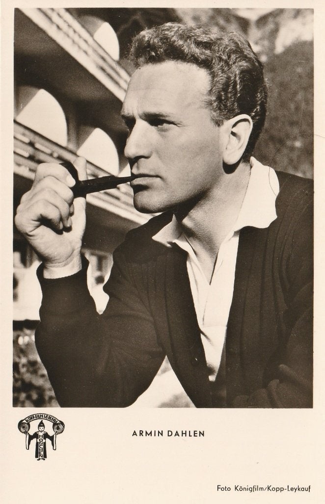 Oude Kaart Armin Dahlen, Verzenden, 1940 tot 1960, Ongelopen, Sterren en Beroemdheden