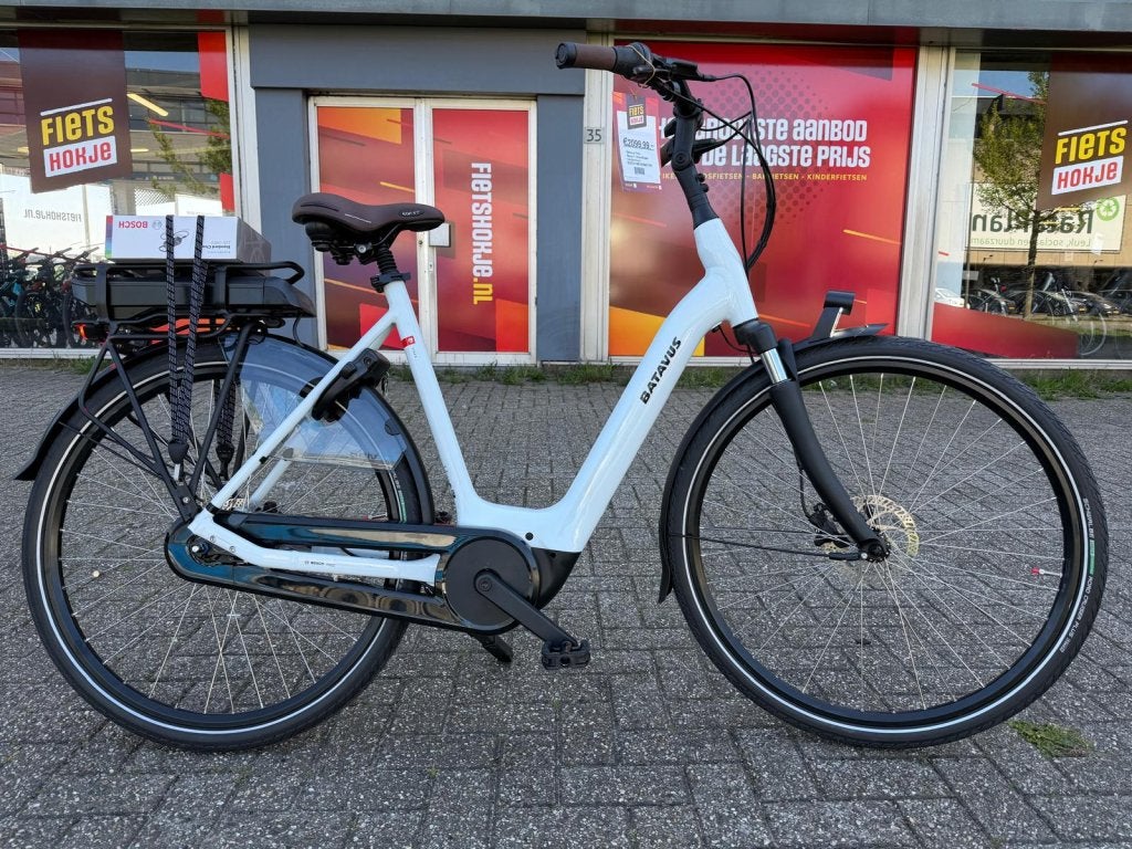 Fietshokje Beverwijk: Batavus Finez elektrische damesfiets, Niet ingevuld, Nieuw, Ophalen of Verzenden, 50 km per accu of meer