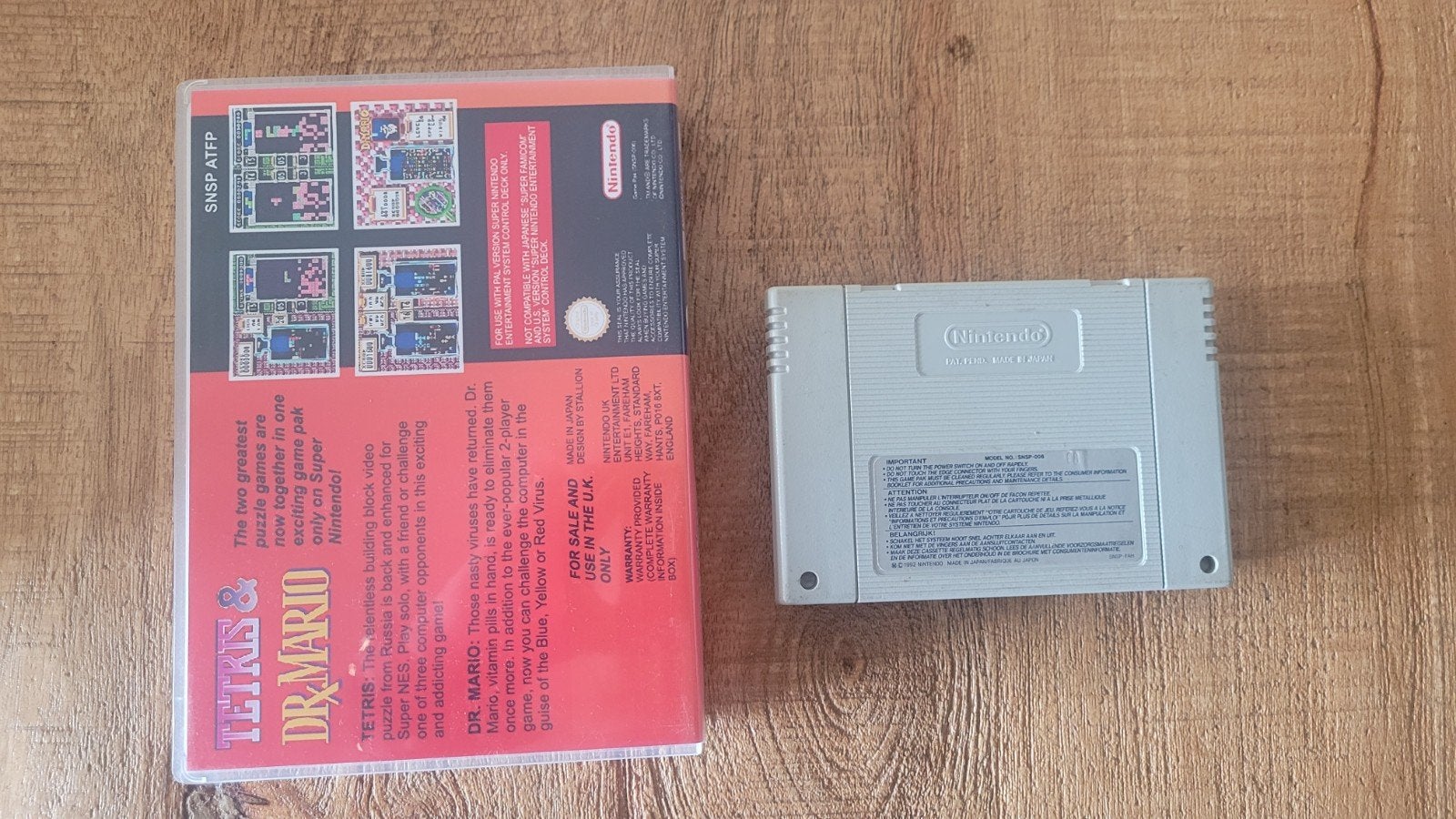 Tetris & Dr. Mario - Super Nintendo (SNES) PAL, Spelcomputers en Games, Games | Nintendo Super NES, Puzzel en Educatief, Gebruikt