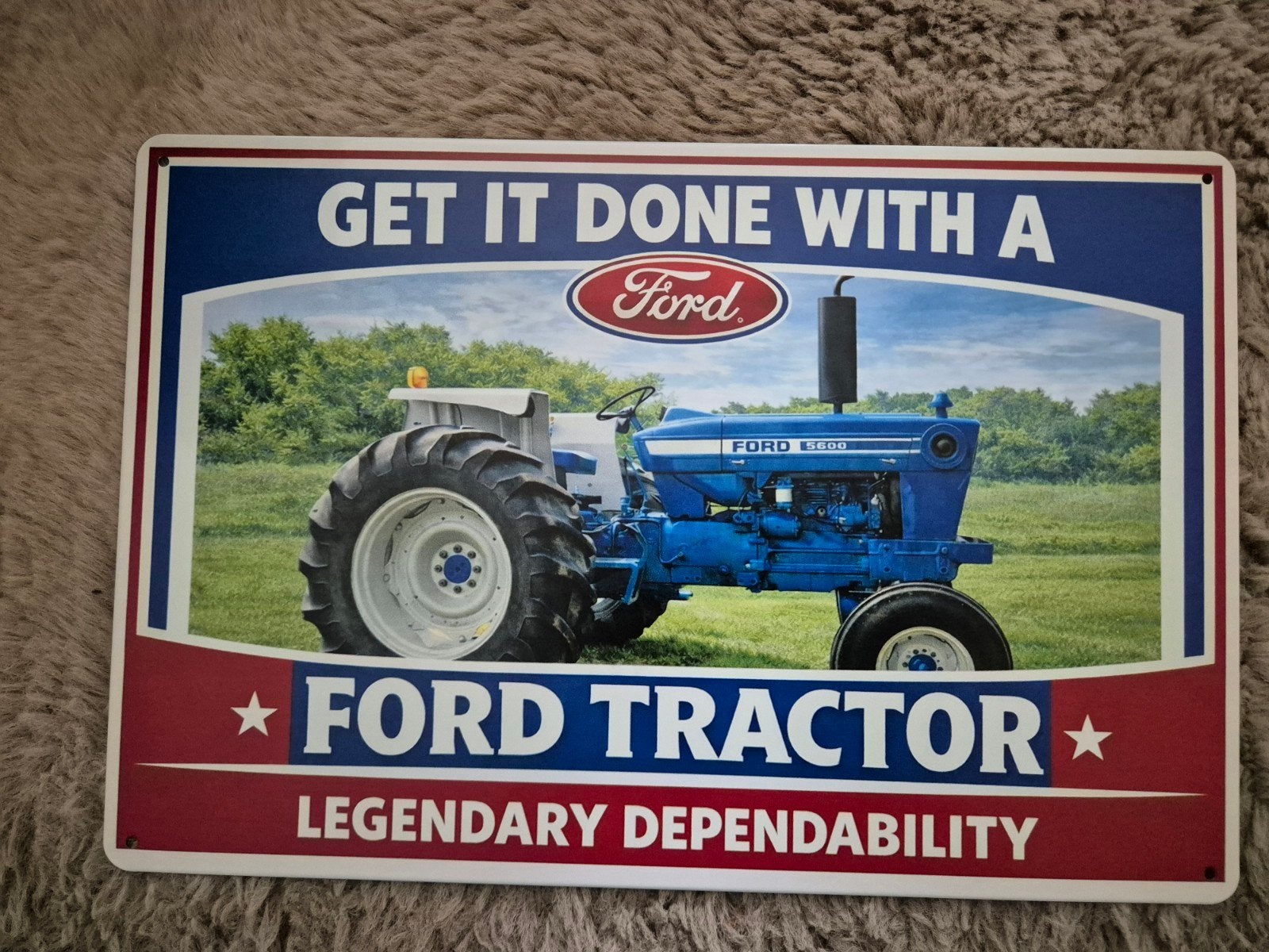 Ford tractor reclamebord, Verzamelen, Merken en Reclamevoorwerpen, Ophalen of Verzenden, Nieuw, Reclamebord
