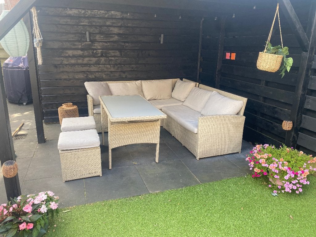 Loungeset tuin, Tuin en Terras, Ophalen, Gebruikt, Loungeset