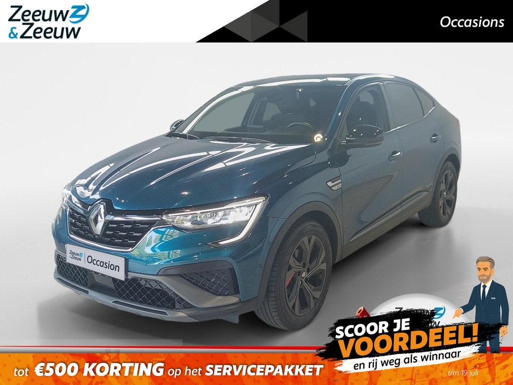 Renault Arkana 1.6 E-Tech Hybrid 145 R.S. Line *Automaat*Nav, Gebruikt, Blauw, Origineel Nederlands, Bedrijf