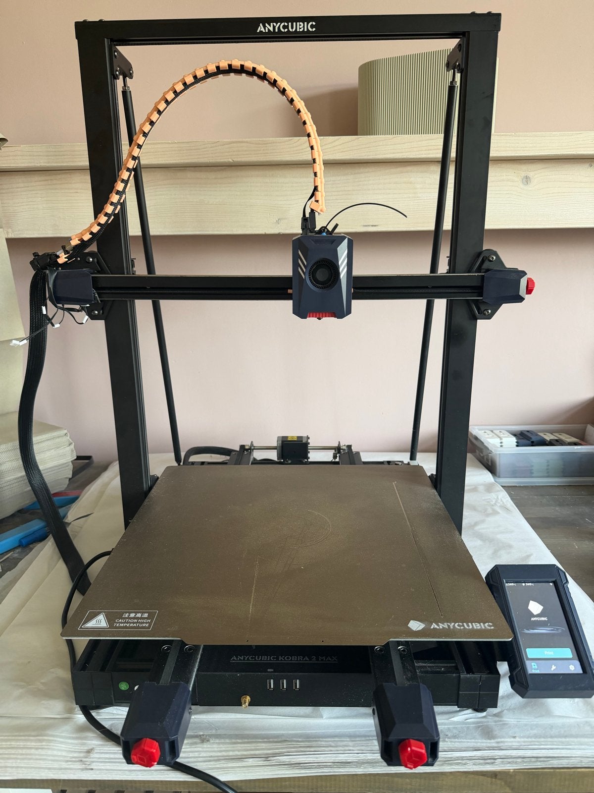 Anycubic Kobra 2 Max 3D printer - Groot formaat (50cm), Computers en Software, 3D Printers, Ophalen, Gebruikt, Filament
