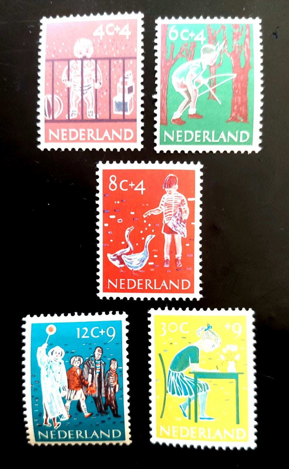 Postzegels Nederland 1959 Nvph 731-735 postfris., Verzenden, Na 1940, Postfris