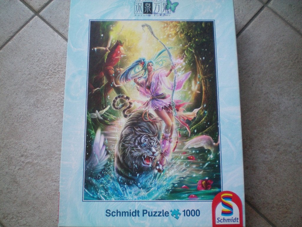 SCHMIDT Puzzel 1000 stukjes. Nachtstrijdster., Ophalen of Verzenden, 500 t/m 1500 stukjes, Zo goed als nieuw, Legpuzzel