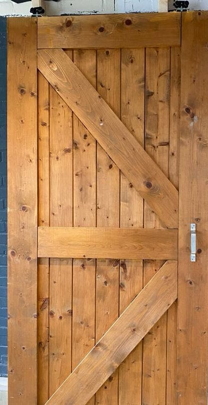 Mooie schuifdeur, Ophalen, Gebruikt, 80 tot 100 cm, Binnendeur