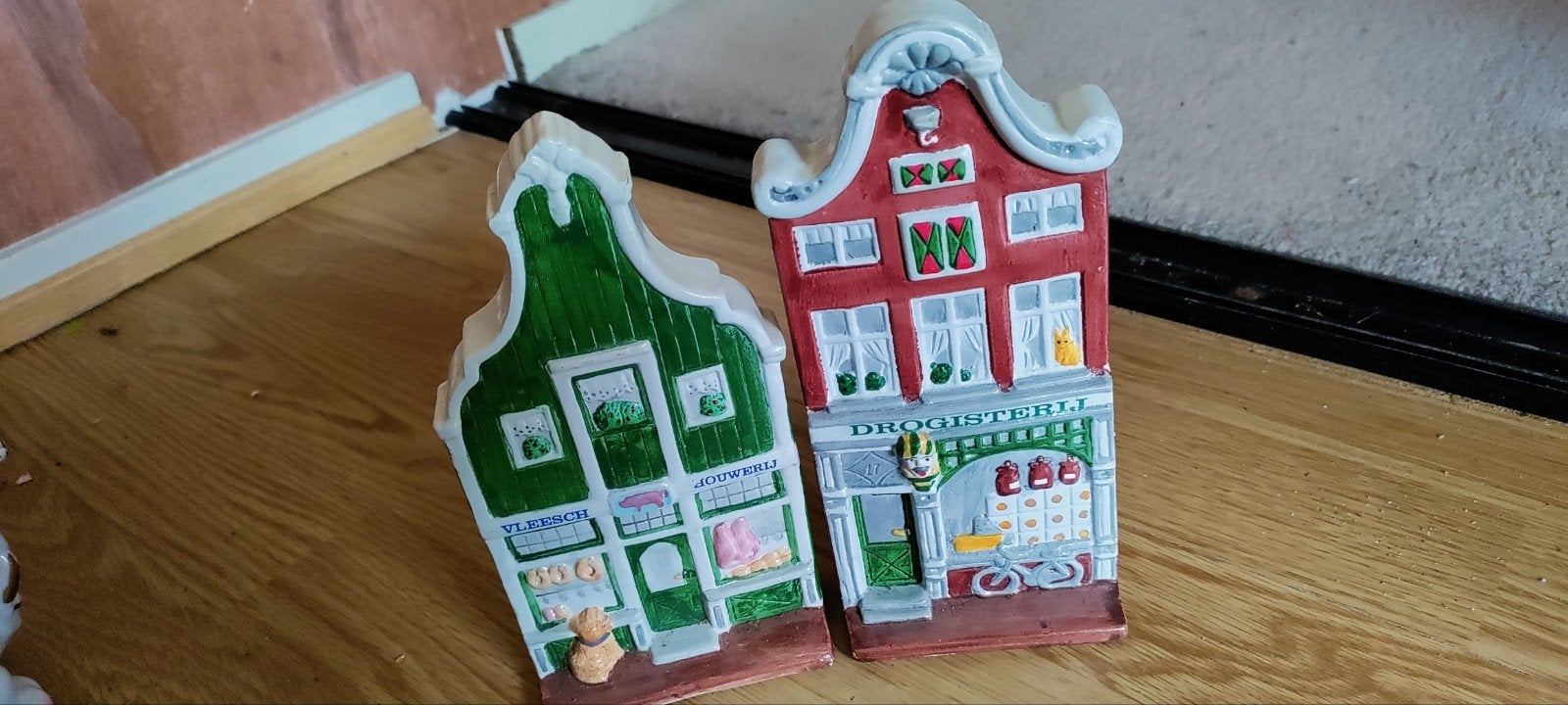 Twee decoratieve Zaanse huisjes, Ophalen of Verzenden