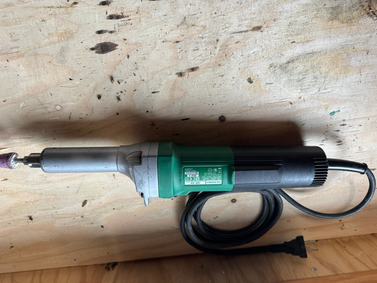 Hikoki punttol slijptol, Ophalen, Zo goed als nieuw, Rechte handslijpmachine