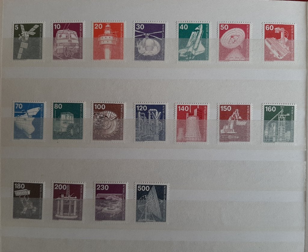 BRD Berlin Duitsland 1975 Techniek 18 Postzegels Postfris, Ophalen, BRD, Postfris