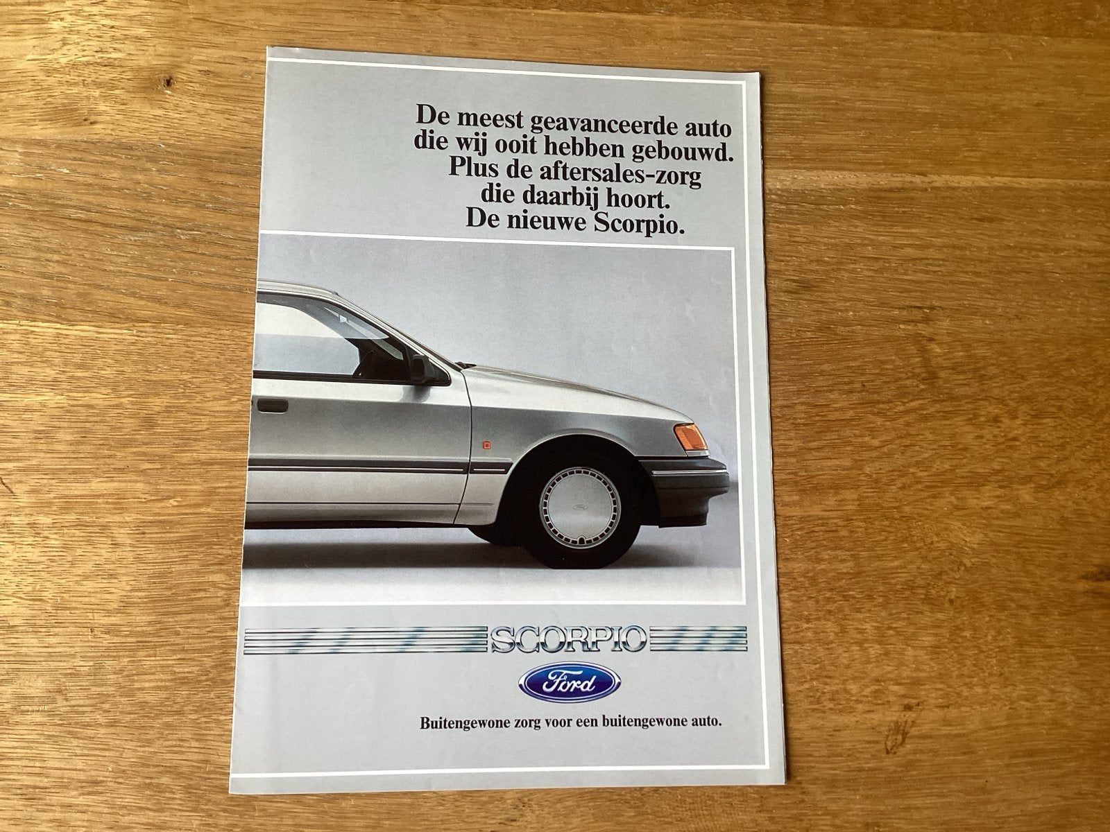 Ford Scorpio brochure - De meest geavanceerde auto 1985, Ophalen of Verzenden, Zo goed als nieuw, Ford