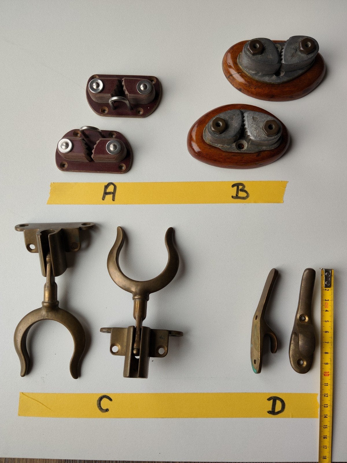 Schootlklemmen, klapdol en klemklamp, Ophalen of Verzenden, Nieuw, Zeilboot
