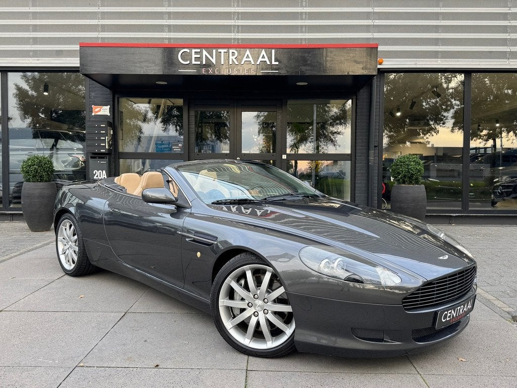 Aston Martin DB9 Volante 5.9 V12|Dealer Maintained|Leder|Pdc, Auto's, Automaat, Achterwielaandrijving, Leder, Bedrijf