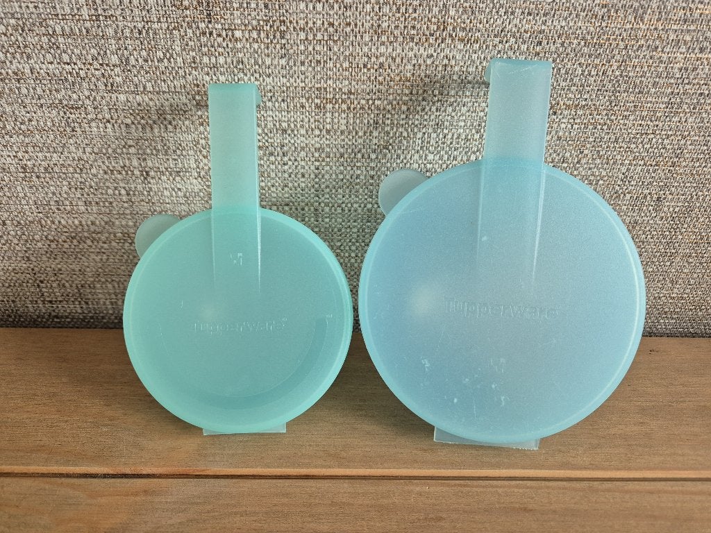 Tupperware vergeet me nietje Groen klein Blauw groot, Ophalen of Verzenden, Zo goed als nieuw, Blauw, Overige typen