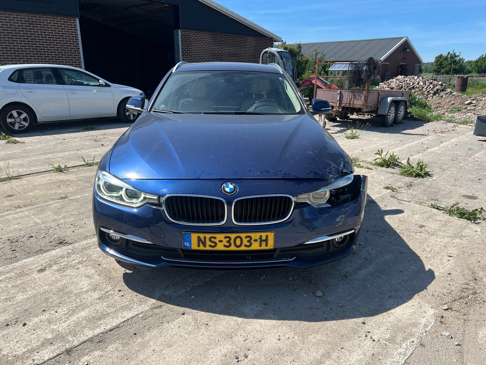 BMW 3-Serie 320d 163pk Efficientdynamics Ed. Aut 2017 Blauw, Auto's, Automaat, 745 kg, Achterwielaandrijving, 4 cilinders