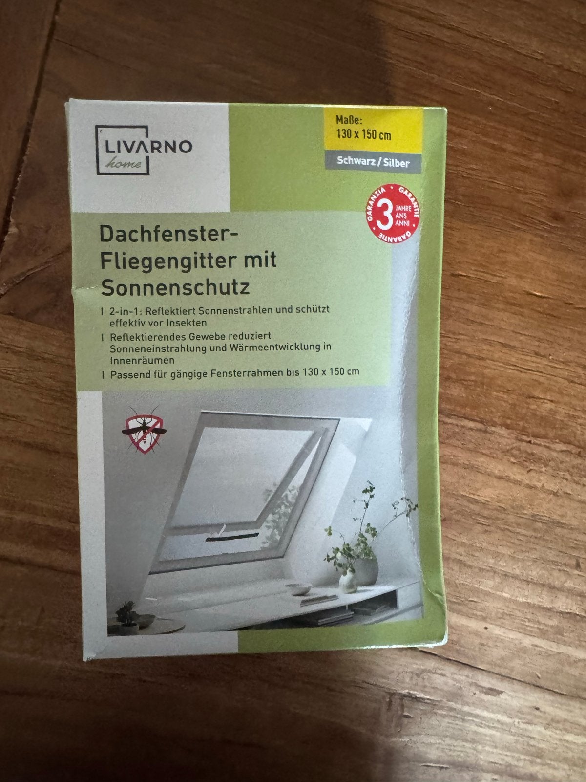 LIVARNO Dakraam Hor met Zonwering 130x150 cm, Doe-het-zelf en Verbouw, Glas en Ramen, Ophalen of Verzenden, Nieuw, Dakraam, 120 tot 160 cm