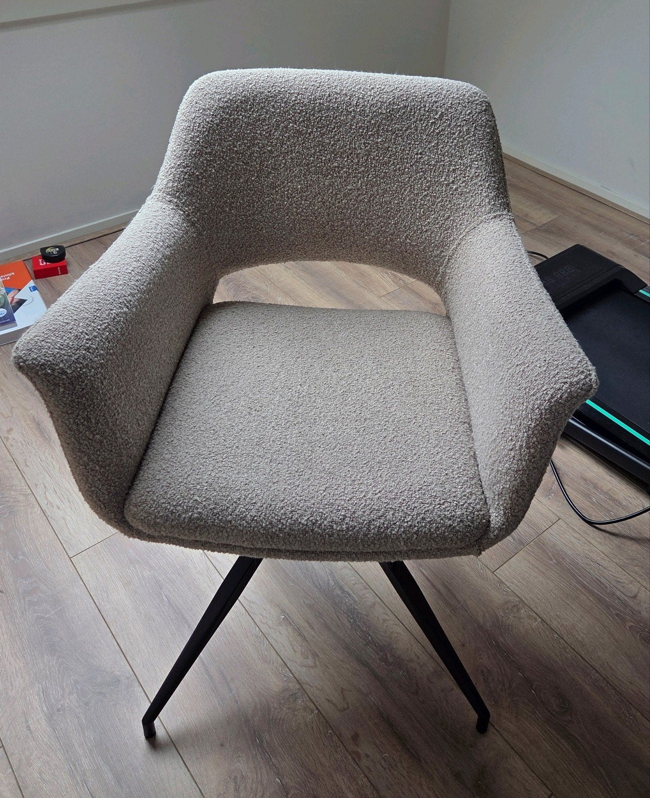 Eetkamer/ bureau stoel draaibaar - Leen Bakker, Huis en Inrichting, Ophalen, Stof, 50 tot 75 cm