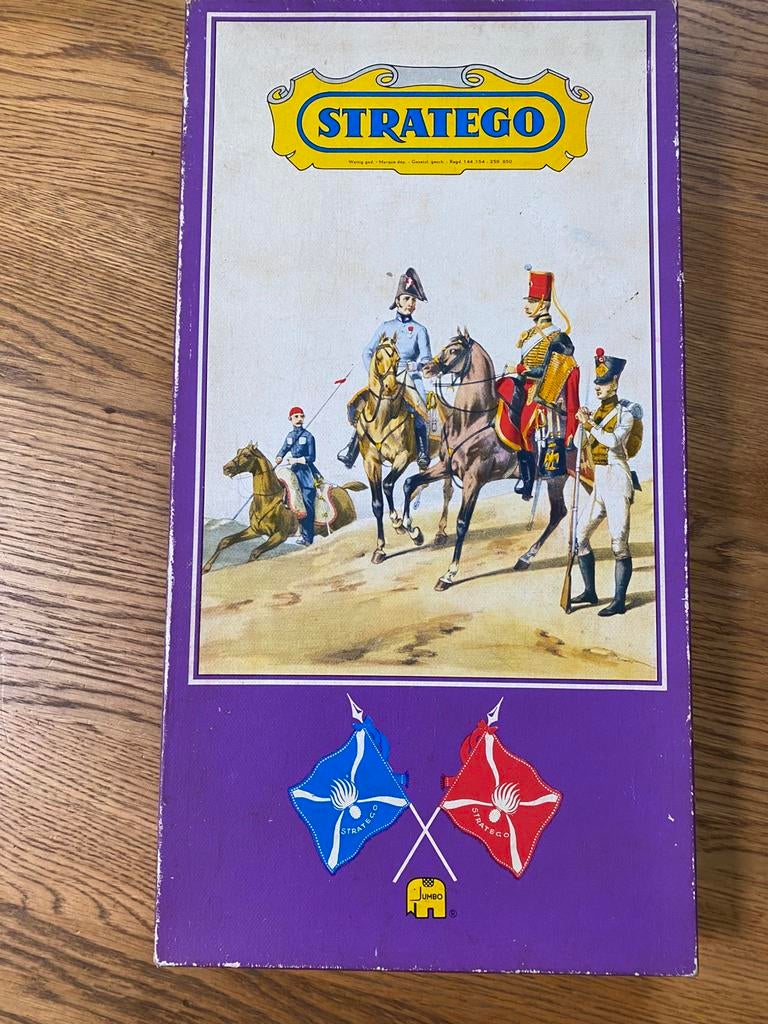 Vintage stratego van jumbo (paarse doos), Een of twee spelers, Ophalen of Verzenden, Gebruikt