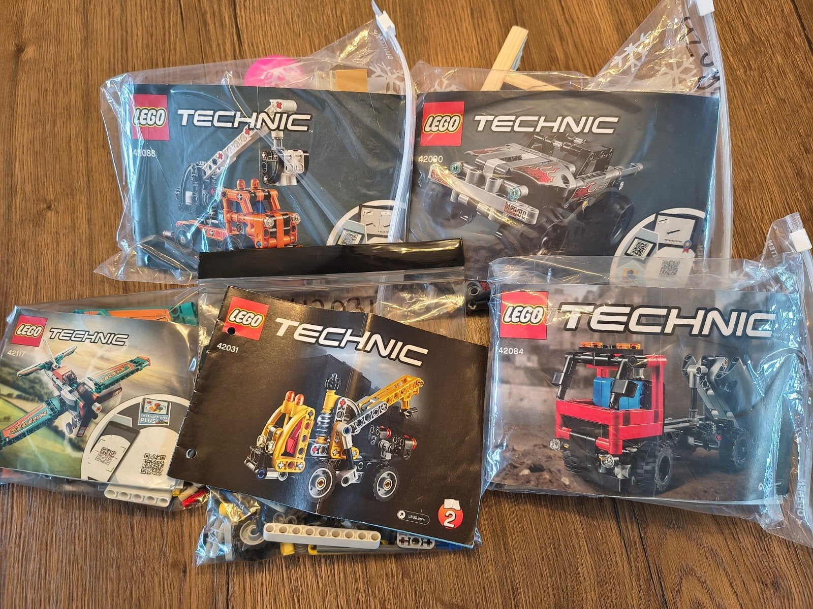 5 setjes Lego Technic / Technisch lego, Lego, Ophalen of Verzenden, Zo goed als nieuw, Complete set