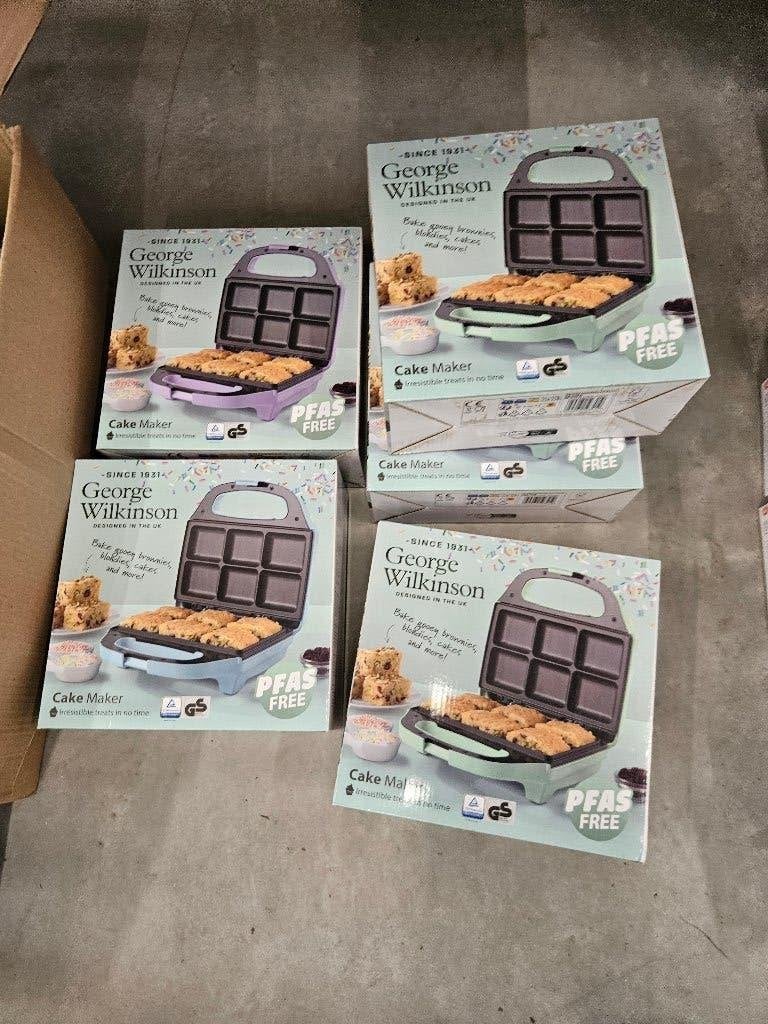 Partij George Wilkinson cake makers – 8 stuks – PFAS vrij –, Witgoed en Apparatuur, Wafelijzers, Keuken, Nieuw, Ophalen of Verzenden