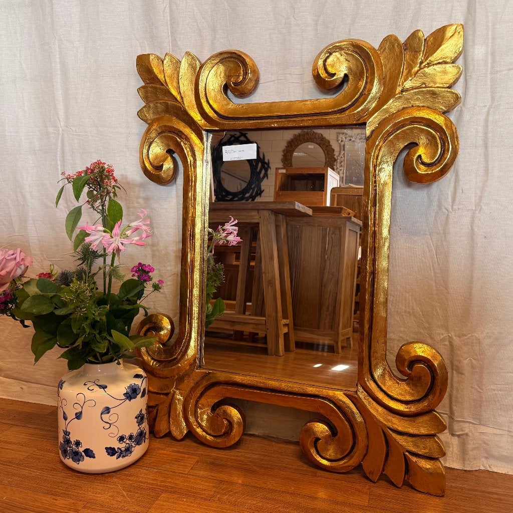 barok spiegel goud - lijst van 100 x 80 cm - Gratis bezorgd, TTM Wonen, Meubels – (Perzische) Tapijten en Woonaccessoires, Nieuw