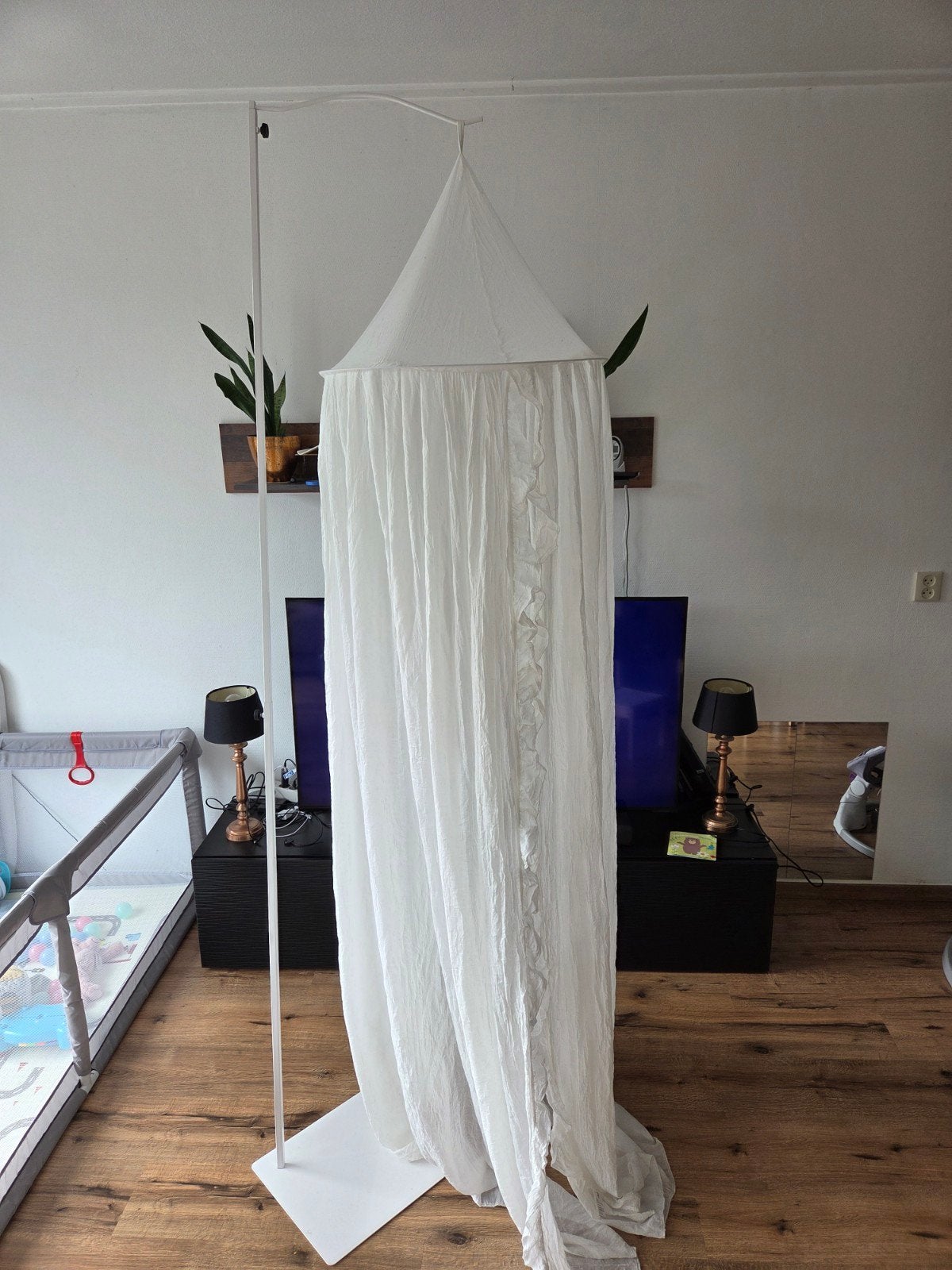 Jollein klamboe/canopy met standaard, Ophalen, Zo goed als nieuw, Overige typen