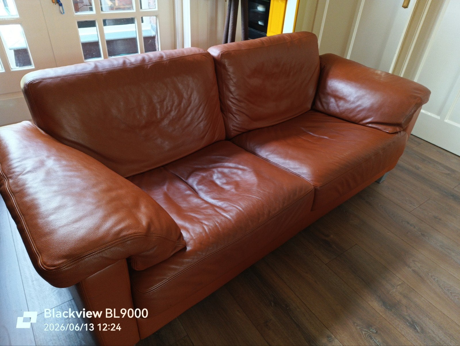 3 zitbank. Leder merk de sede model ds 17, Gebruikt, Driepersoons, 75 tot 100 cm, Ophalen of Verzenden