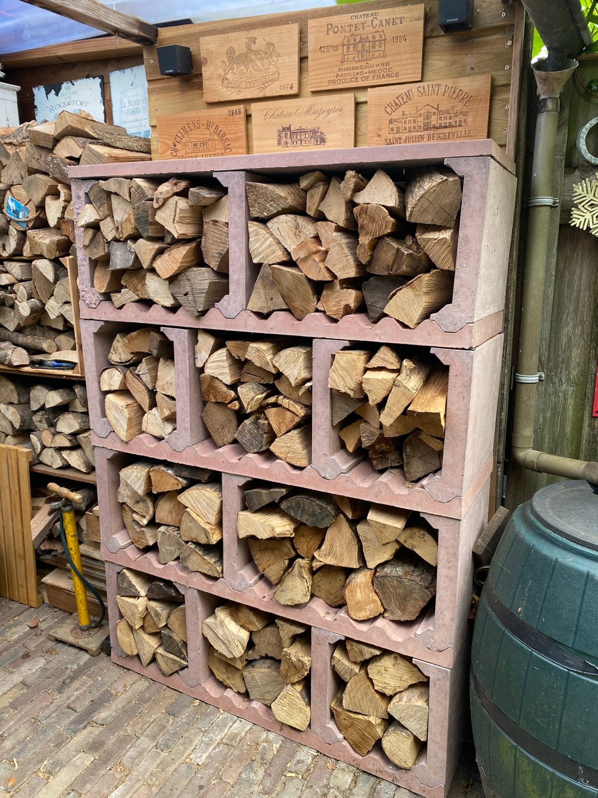 Wijn lavasteen opbergsysteem Gardevin ( zonder hout), Huis en Inrichting, Woonaccessoires | Wijnrekken, Ophalen, Gebruikt, Overige materialen