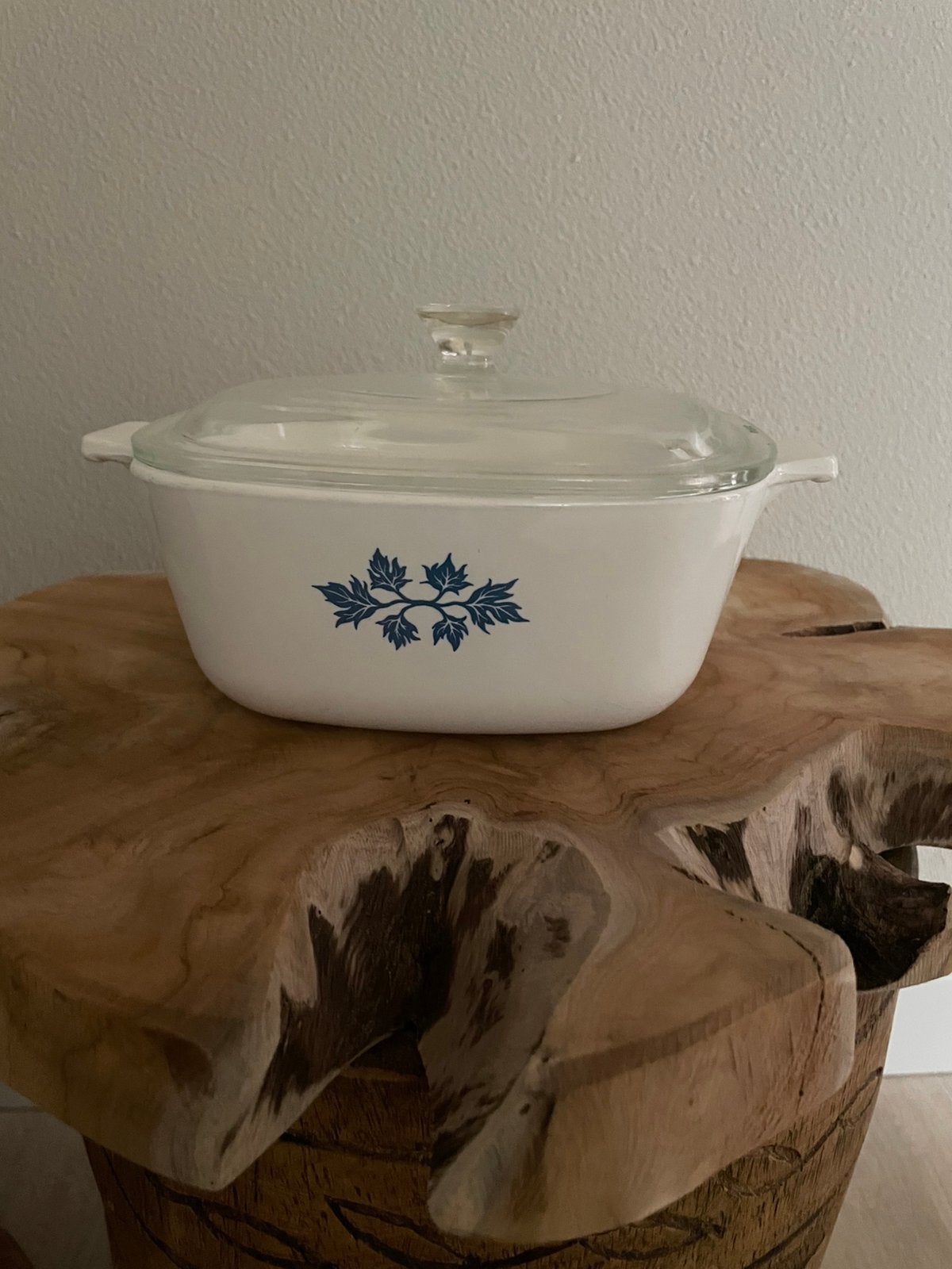 Vintage Pyroflam ovenschaal zgan blauw / wit, Ophalen of Verzenden