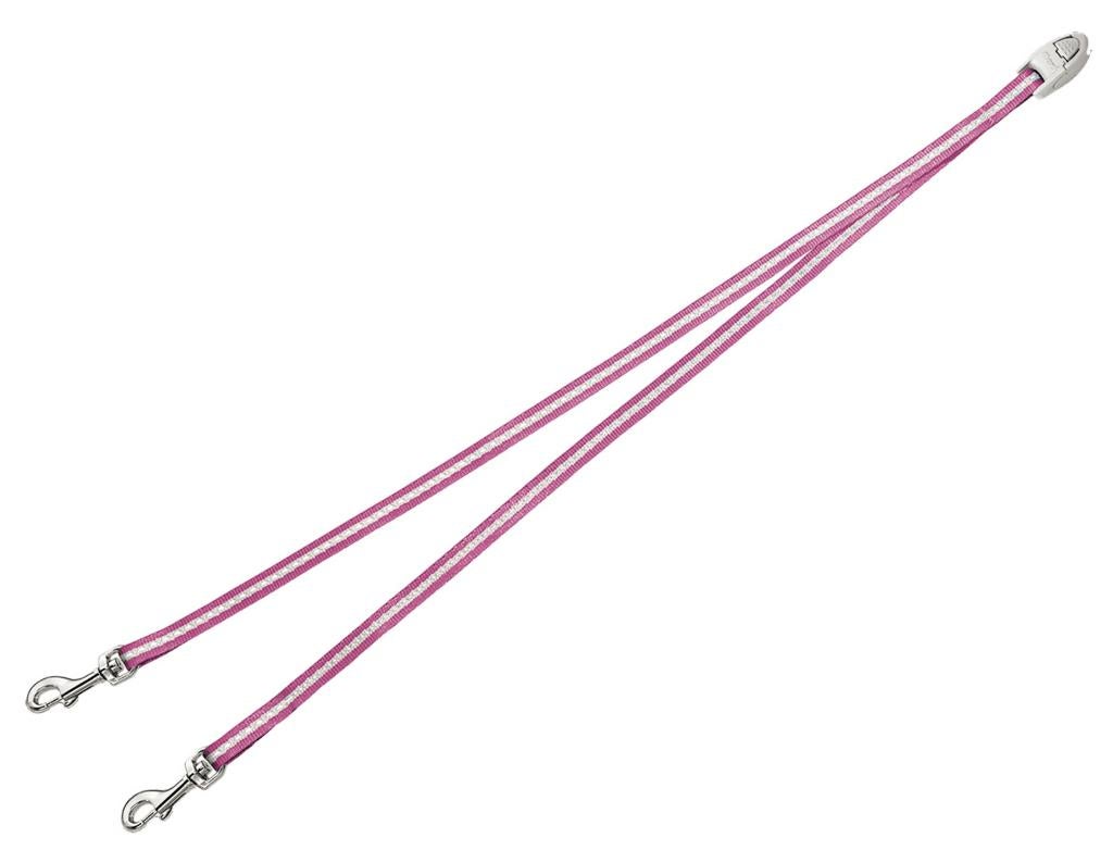 FLEXI Vario Duo Belt - Dubbele Koppellijn Roze S KOOPJE!!!, Ophalen of Verzenden, Nieuw, Hondenriem-accessoire
