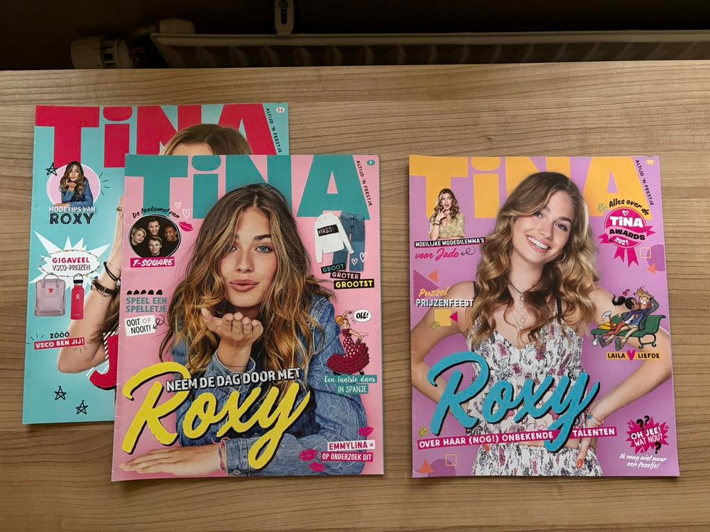 Roxy Dekker 3x Tina uit 2021 ZGAN, Verzamelen, Ophalen of Verzenden, 1980 tot heden, Nederland, Tijdschrift