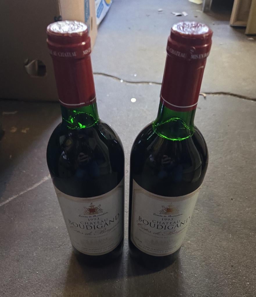 Château Boudigand Bergerac 1993, Frankrijk, Ophalen of Verzenden, Zo goed als nieuw, Rode wijn