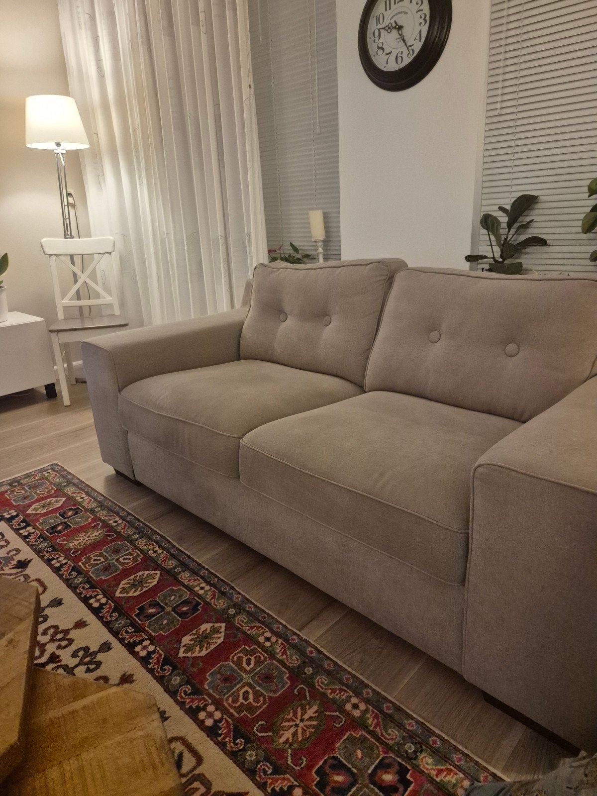 Comfortabele 2 + 3 zits bank, zo goed als nieuw, Ophalen, Hoekbank, 75 tot 100 cm, Zo goed als nieuw