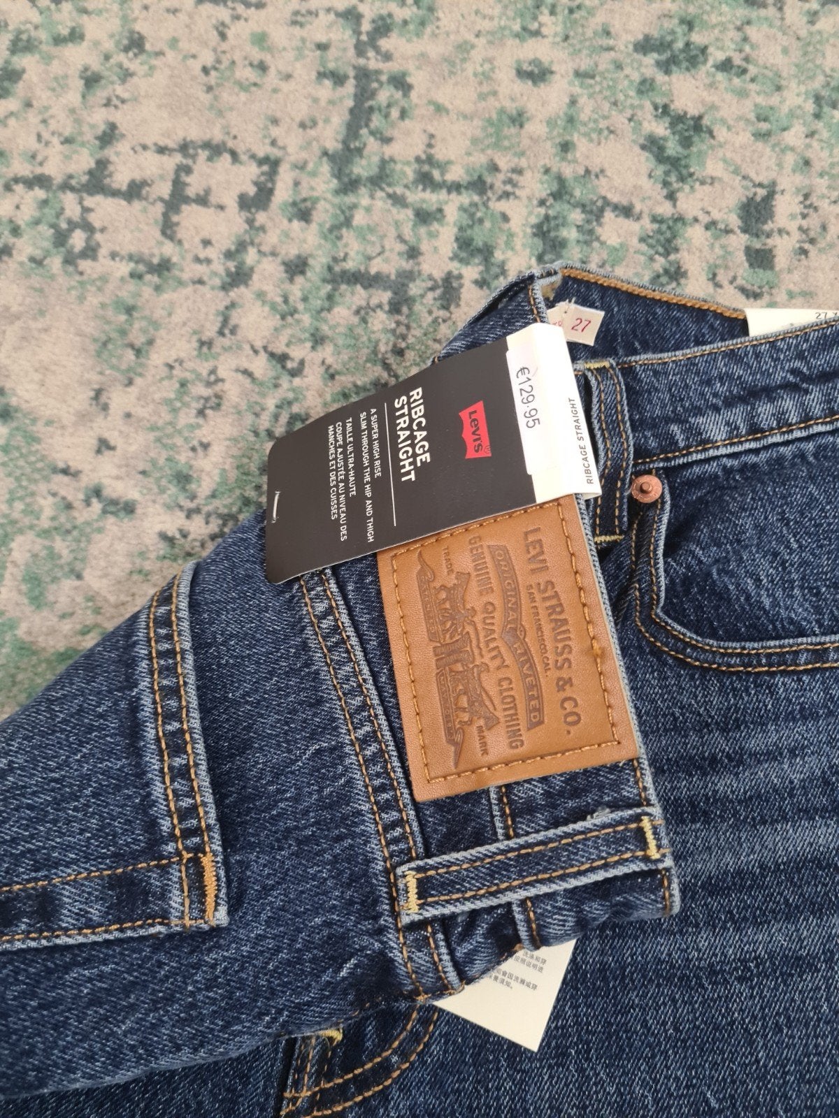 Levi’s Ribcage Straight W27 L34  Nieuw Tulsi2734 Hoge Taille, Blauw, Nieuw, Ophalen of Verzenden, W27 (confectie 34) of kleiner