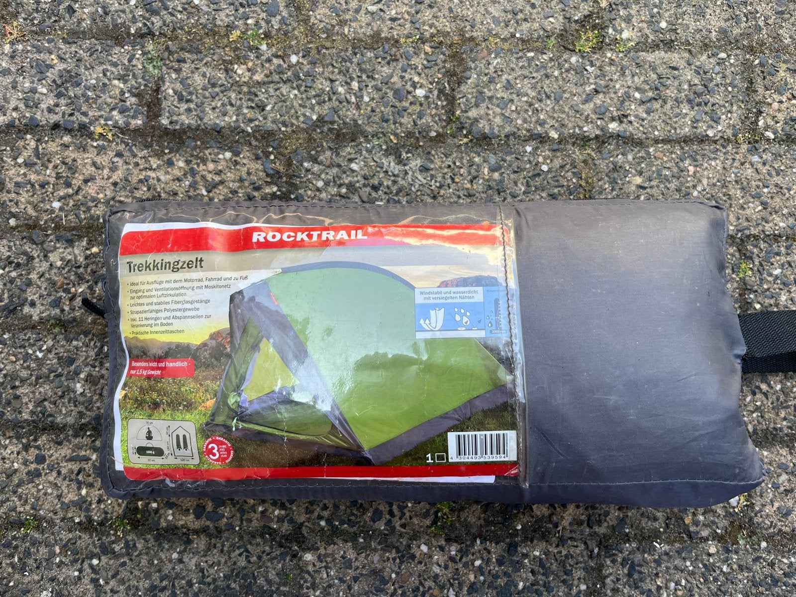 Rocktrail Trekkingtent 2 personen, Ophalen of Verzenden, Gebruikt, Tot en met 2