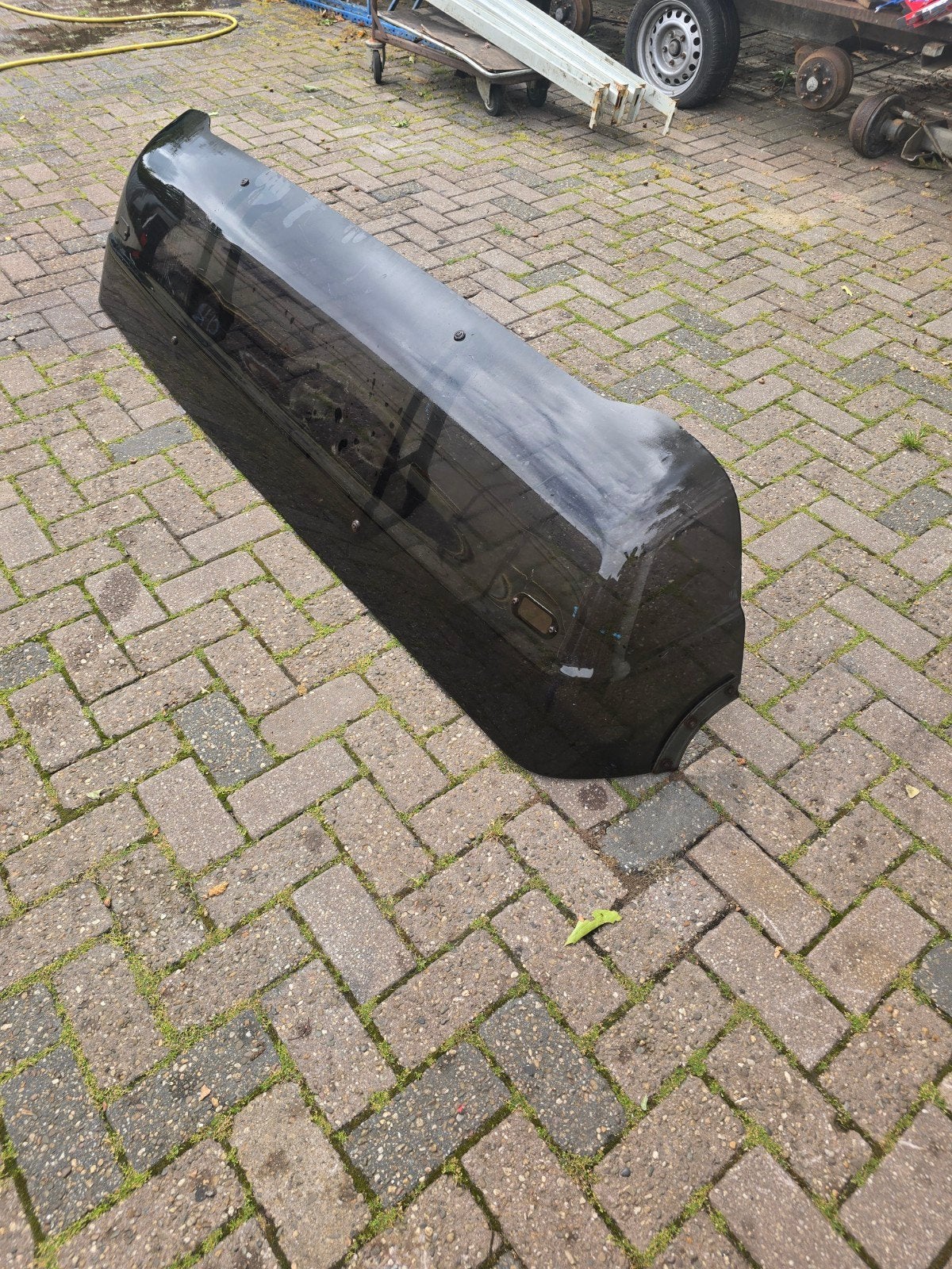 Originele Mercedes SK zonneklep, Ophalen