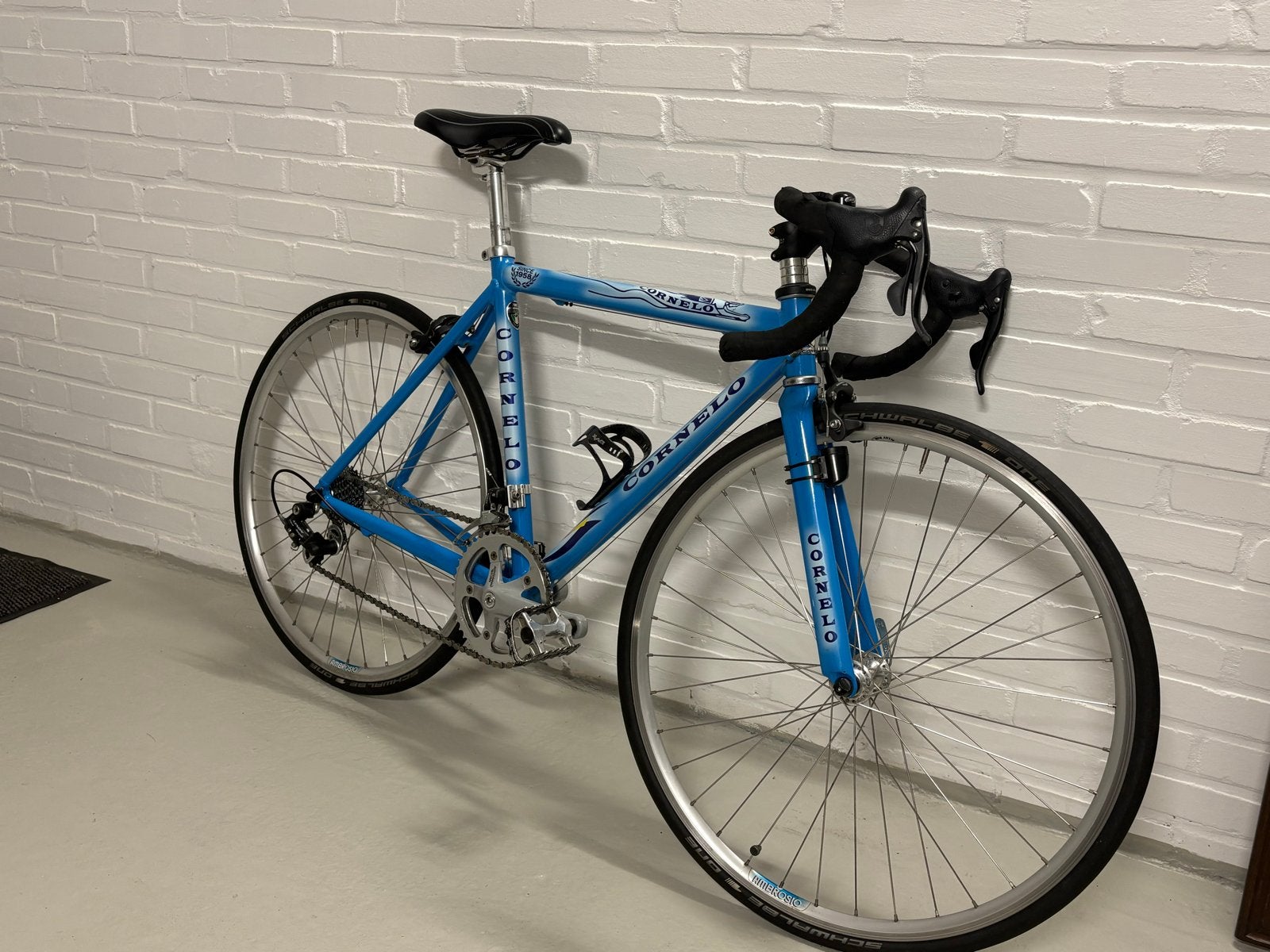 Cornelo racefiets - Blauw, 9 versnellingen, Campagnolo, Fietsen en Brommers, Gebruikt, Aluminium, 53 tot 57 cm, Ophalen