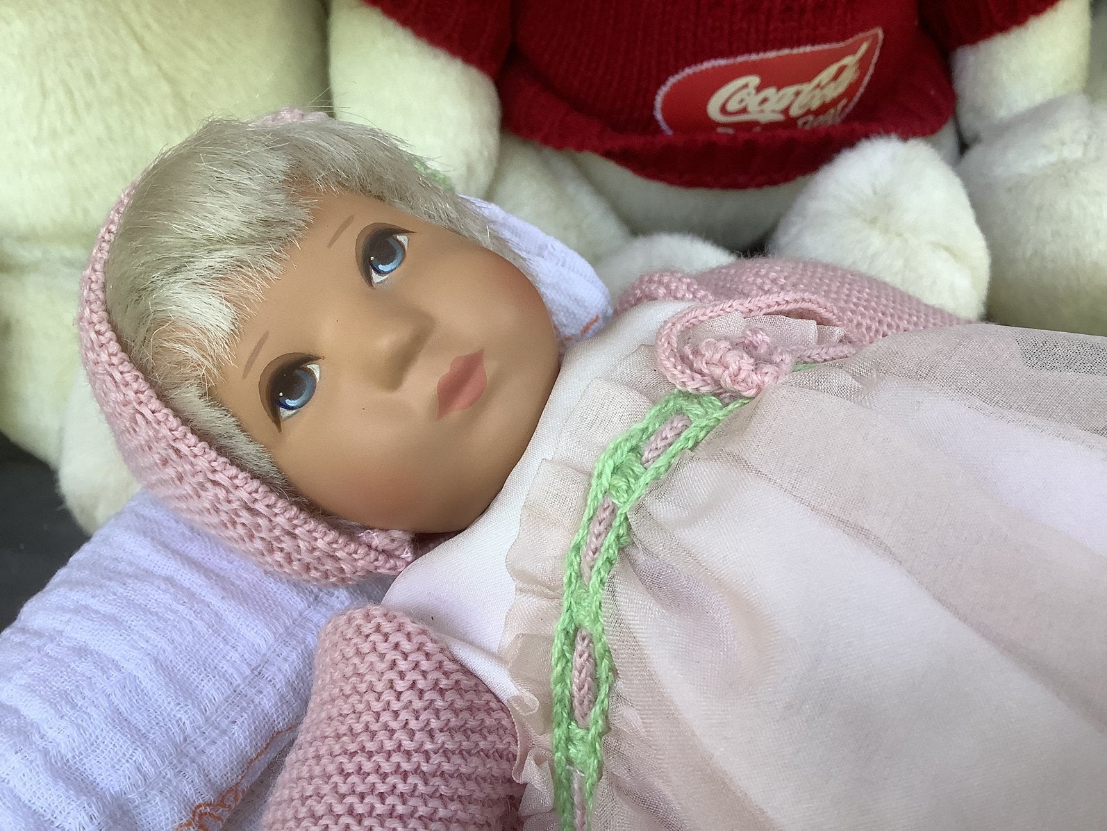 Kathe Kruse Baby Rosa, Ophalen of Verzenden, Zo goed als nieuw, Pop