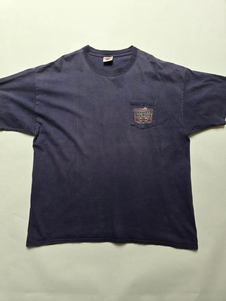 Harley Davidson T-shirt 2012 heren maat 2xl, Blauw, Onbekend, Overige maten, Ophalen of Verzenden