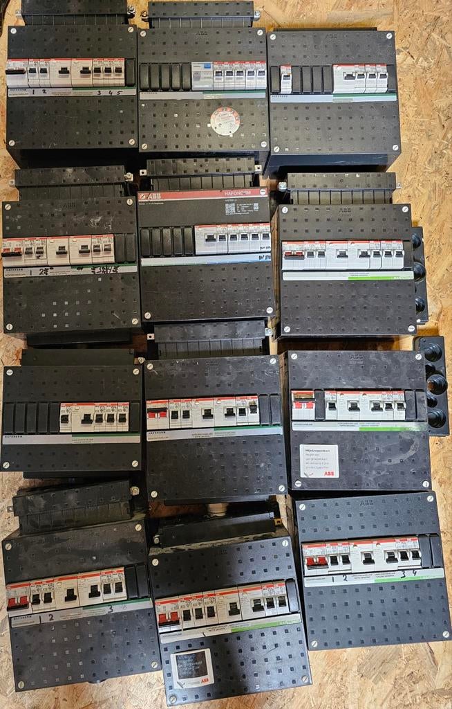 ABB 2e hands 1-fase meterkasten - onderdelen/uitbreiding, Ophalen, Gebruikt, Overige typen