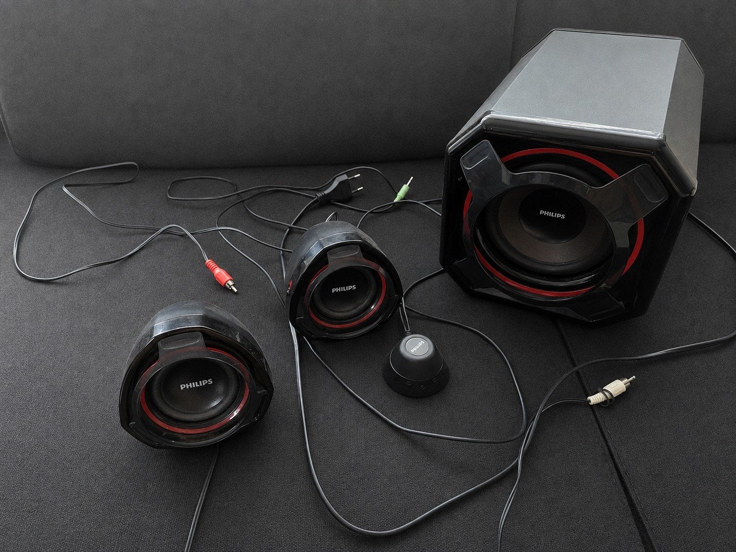 Philips Luidsprekerset met Subwoofer, Philips, Gebruikt, Speakerset, Ophalen of Verzenden