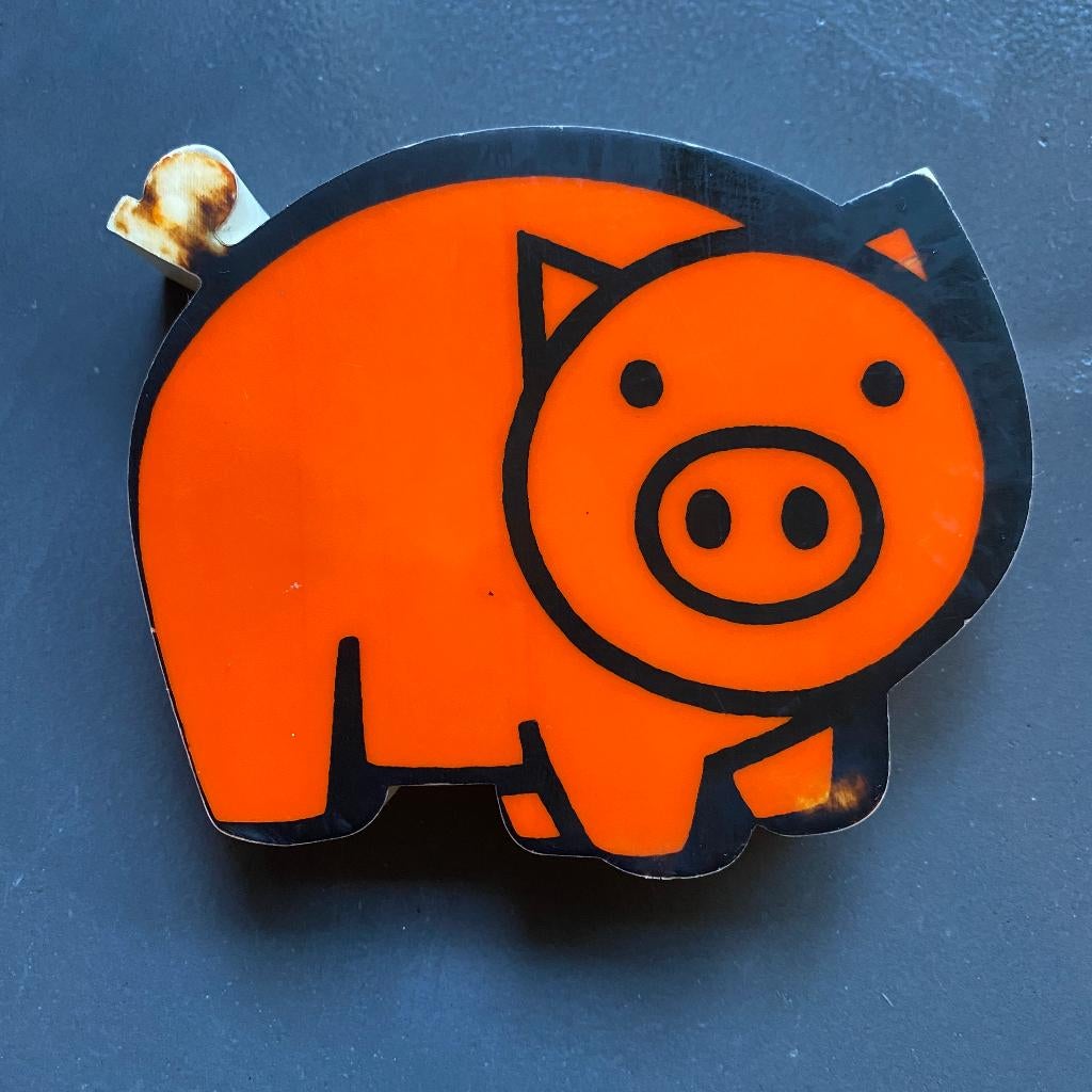 Vintage Squeeze n Squeak Dick Bruna varkentje Playcraft 1967, Ophalen of Verzenden, Gebruikt