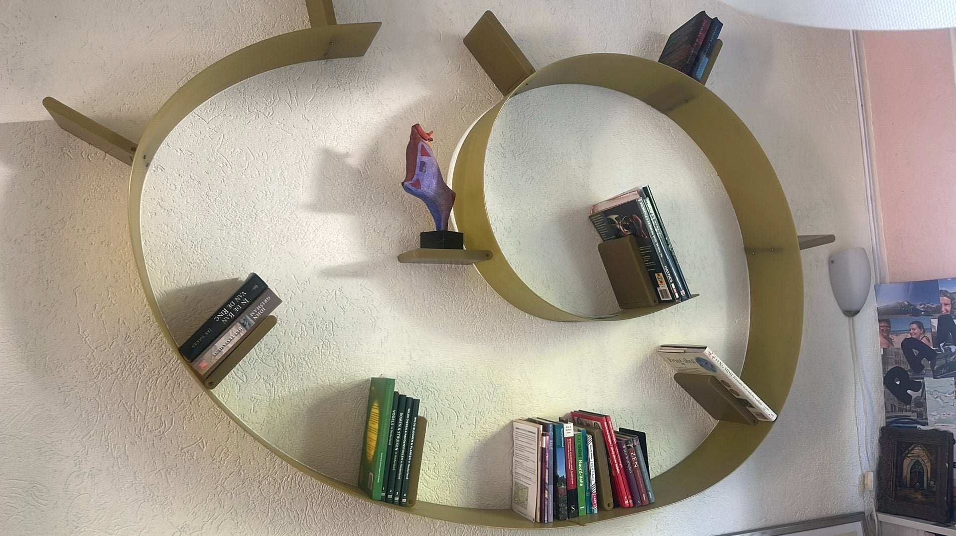 Kartell Bookworm wandplank, Ophalen, Nieuw, 25 tot 50 cm, 100 tot 150 cm