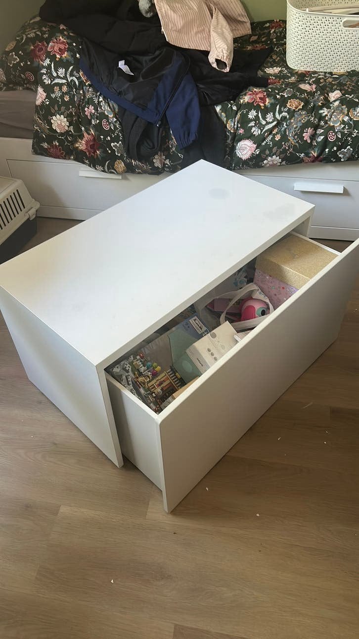 Ikea speelgoedkist, Ophalen, Zo goed als nieuw, Wit, Opbergmeubel