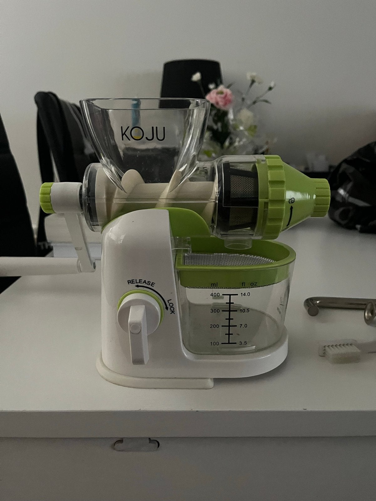 KOJU Handmatige Slowjuicer Fruitperser, Ophalen, Gebruikt, Handmatig, Slowjuicer