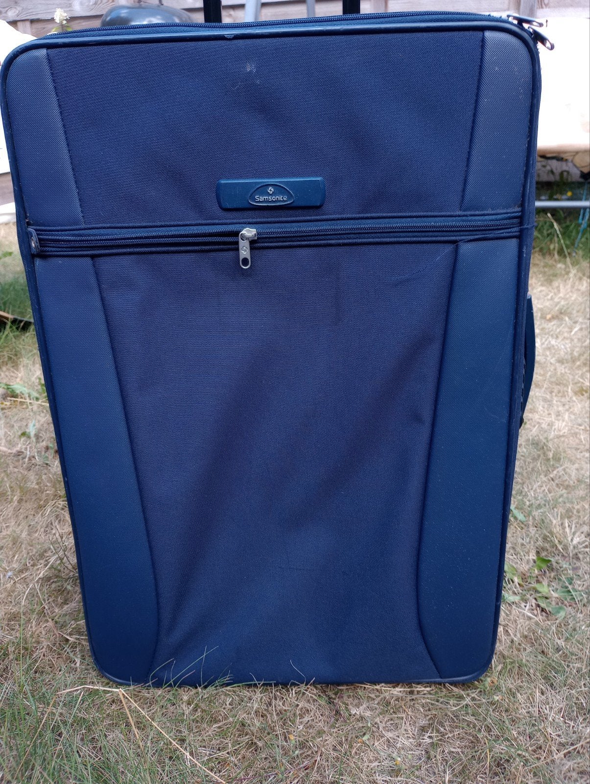 Samsonite reiskoffer - Blauw - Gebruikt, Overige materialen, Wieltjes, Gebruikt, 45 tot 55 cm