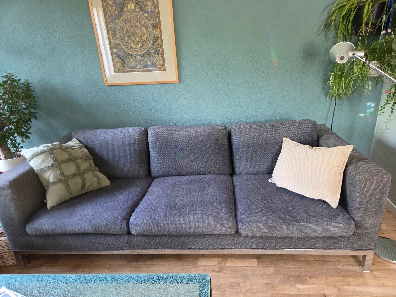 Minotti 3-zitsbank - Nog prima, ideaal voor herstoffering, Ophalen of Verzenden