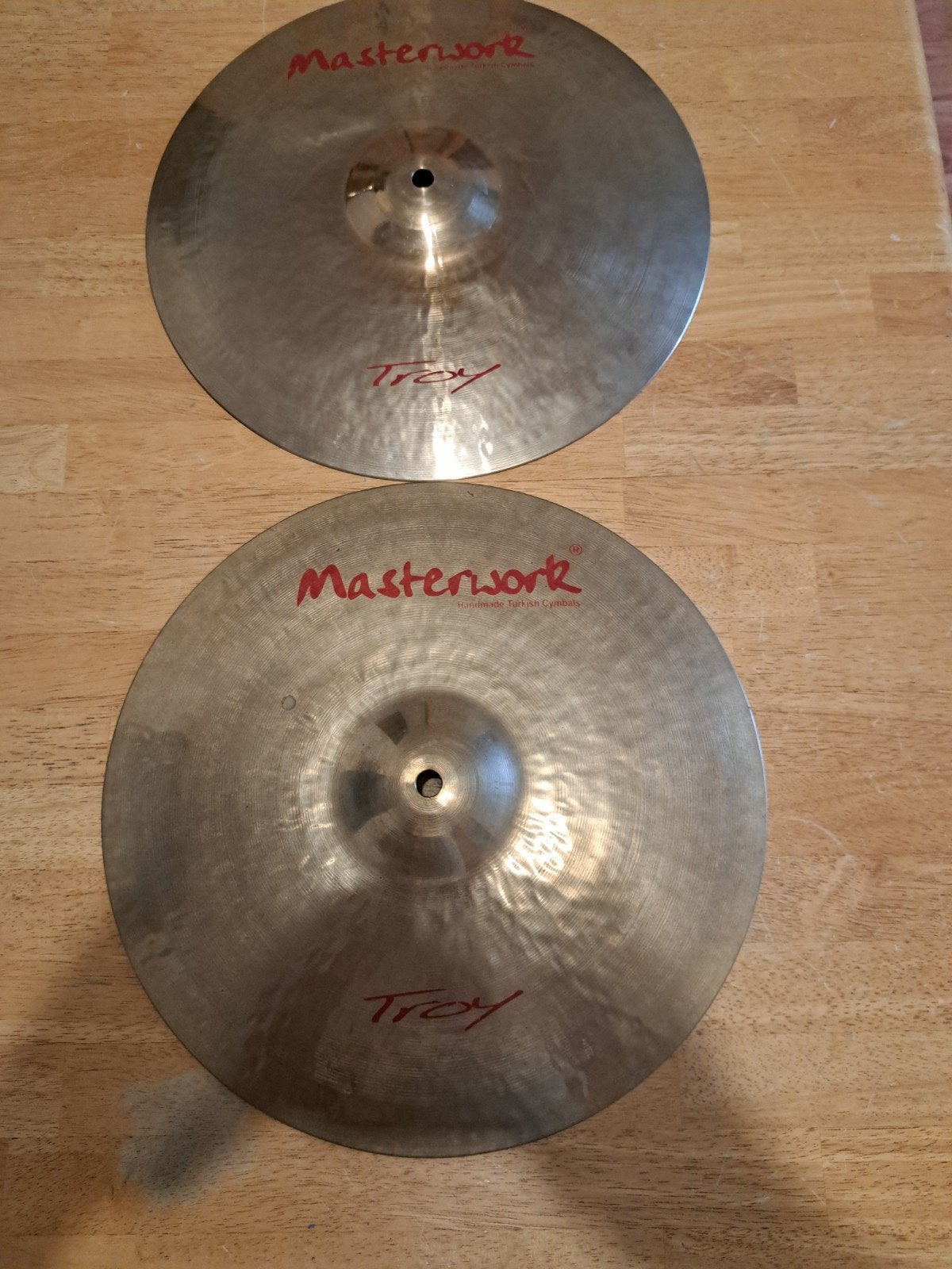 Masterwork Troy 14" Hi-Hat Cymbals, Ophalen of Verzenden, Gebruikt, Overige soorten