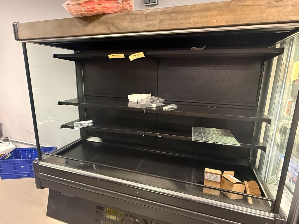 Supermarket Fruit & Vegetable Open Display Refrigerator, 200 liter of meer, Ophalen, Zonder vriesvak, 160 cm of meer