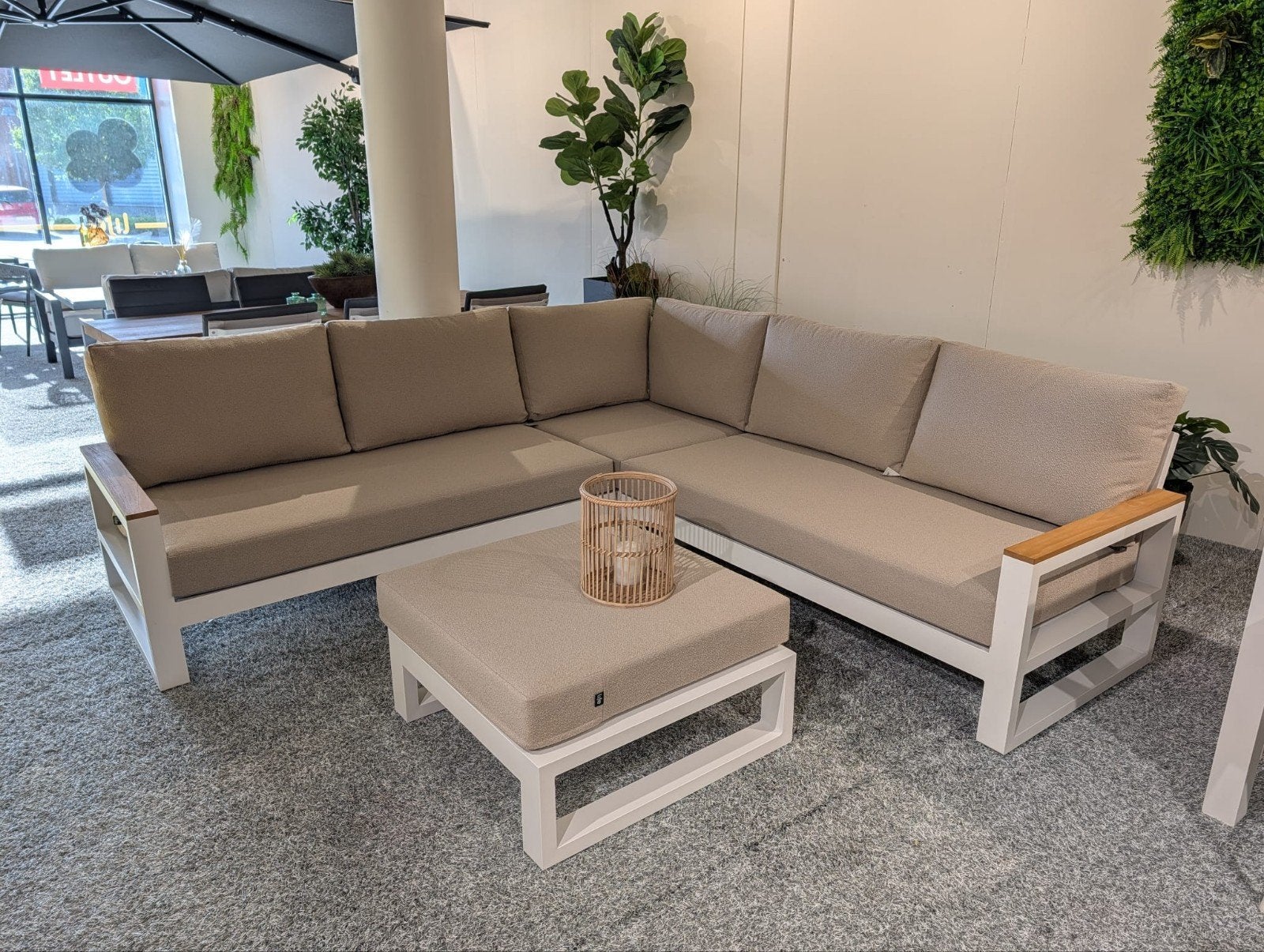 TUINMEUBEL OUTLET UITVERKOOP, Ophalen, 5 zitplaatsen, Loungeset, Bank