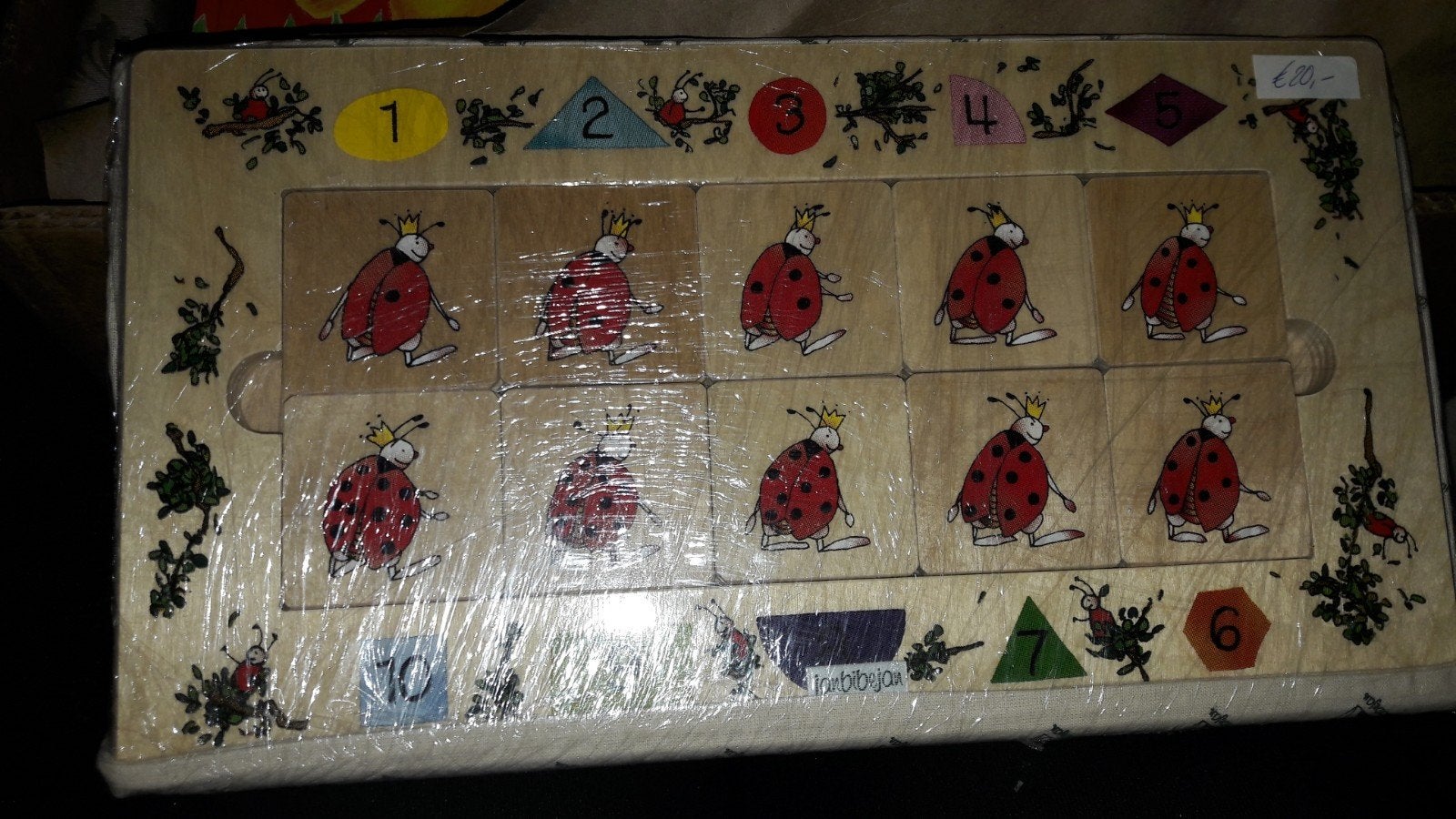 Houten telraam/puzzel lieveheersbeestjes, Ophalen of Verzenden, Zo goed als nieuw, Overige typen